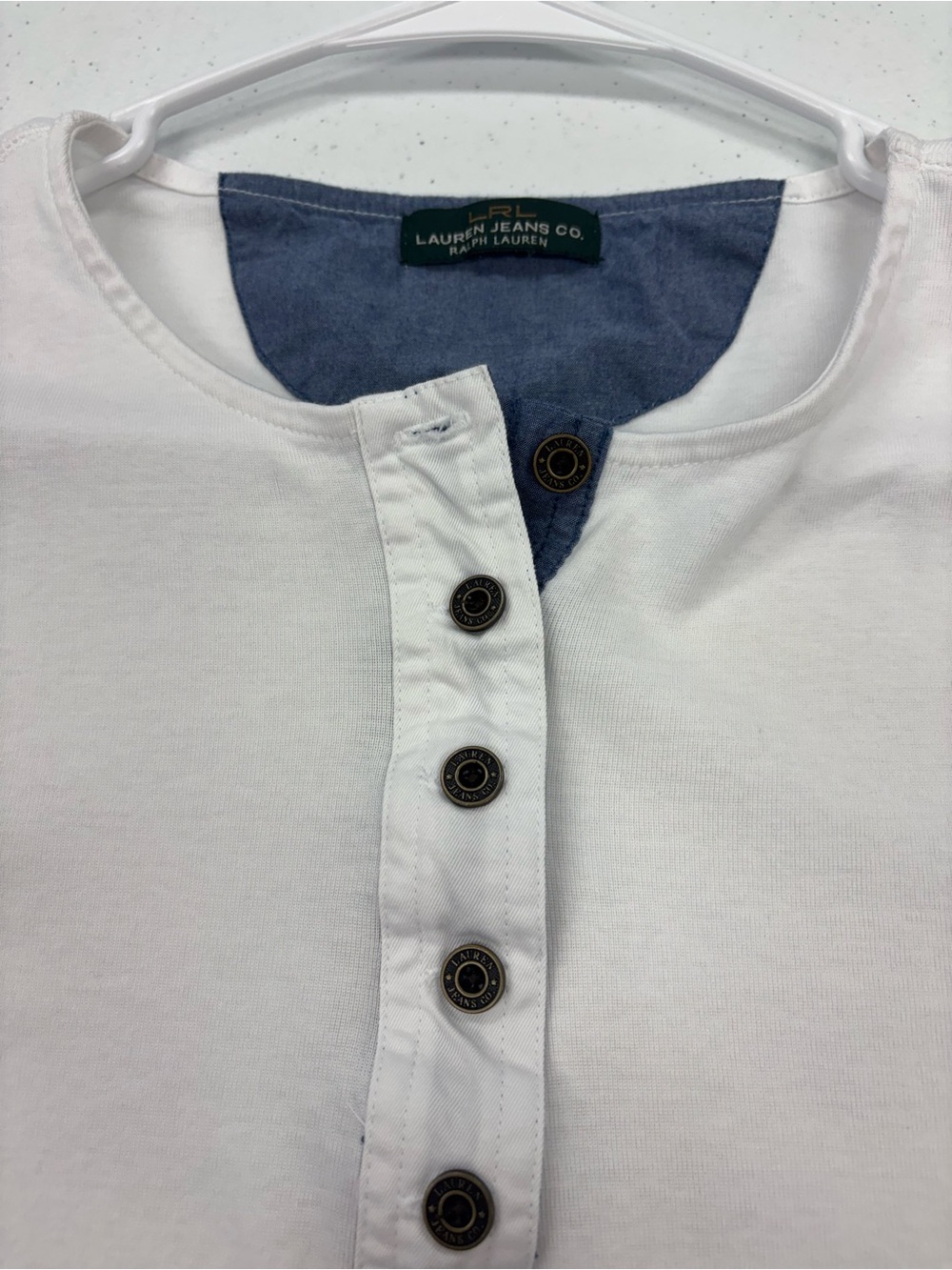 RALPH LAUREN RLR JEANS COMPANY  T SHIRT  WOMAN  SMALL  WHITE